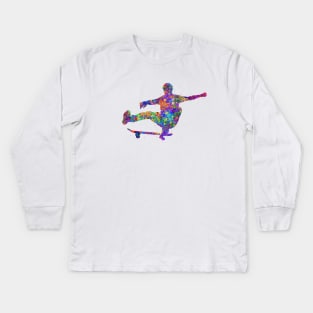 Skateboard Kids Long Sleeve T-Shirt